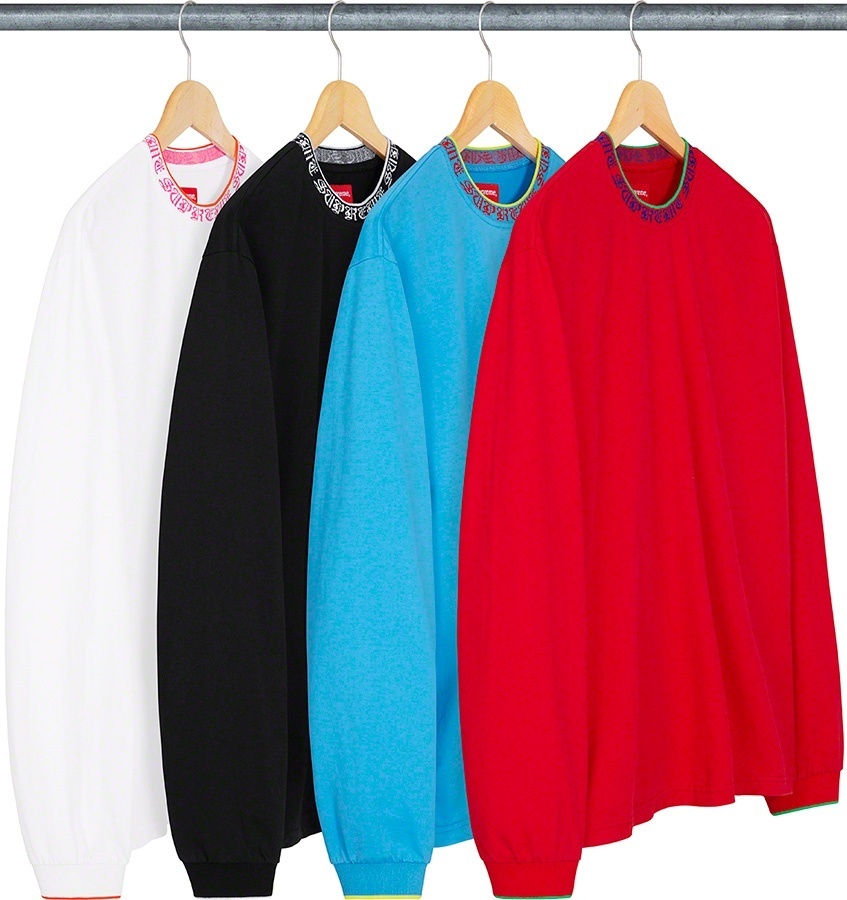 Old English Collar Logo L/S Top